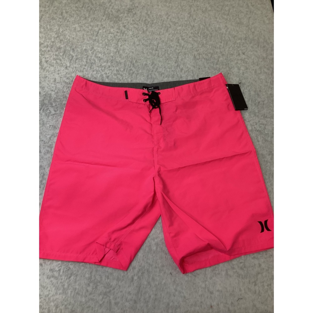 Hurley Mens One and Only 2.0 21" Boardshorts Neon Pink Size 36 923629 H639